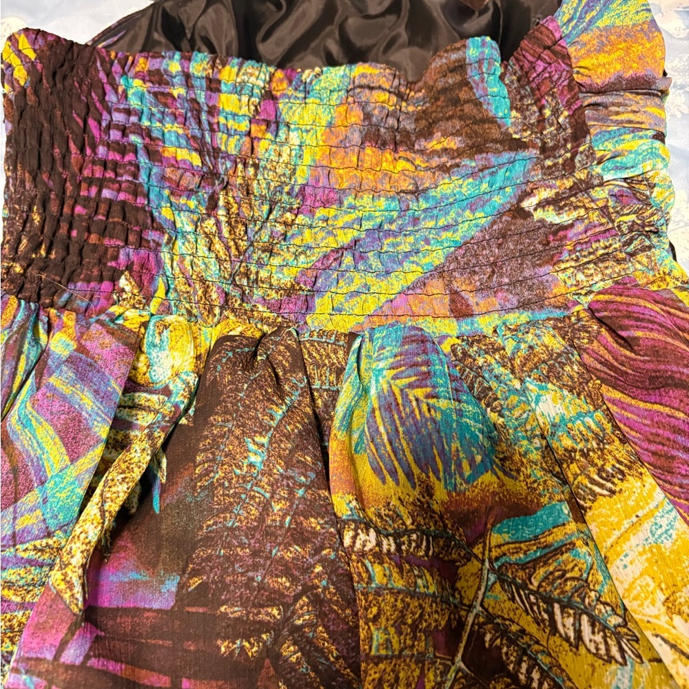 XOXO Multicolor Leaf Print Dress - Picture 6 of 9